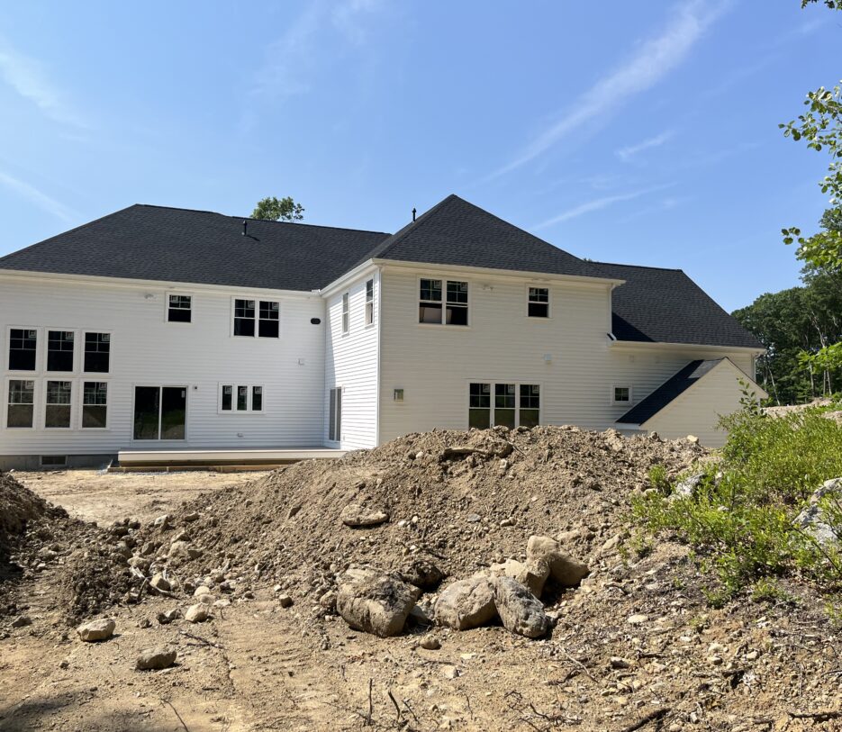 View of backyard before Dex by Terra's work.